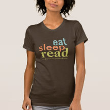 Eat Sleep Read Priorities in Order Retro Colours Shirt