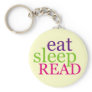 Eat, Sleep, READ - Retro Keychains