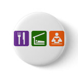Eat Sleep Reading Pin