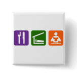 Eat Sleep Reading Button