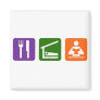 Eat Sleep Reading Fridge Magnets