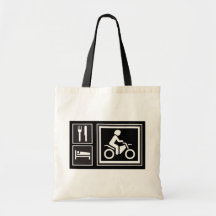 Eat. Sleep. RIDE! Bags