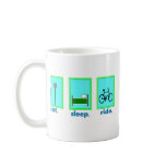 eat sleep ride  Cyclicst, biking gifts Coffee Mugs