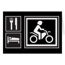 Eat. Sleep. RIDE! Greeting Cards