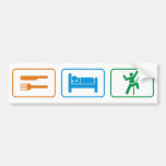 eat sleep -rock climb bumper stickers