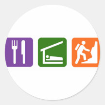 Eat Sleep Rock Climbing 2 Stickers