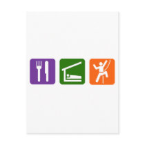 Eat Sleep Rock Climbing Postcard