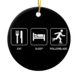 Eat Sleep Rollerblade Ornament