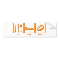 Eat Sleep Rugby Bumper Stickers
