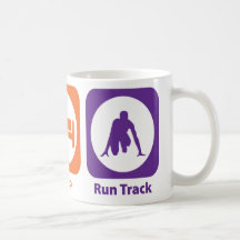Eat Sleep Run Track Coffee Mugs