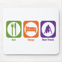 Eat Sleep Run Track Mouse Mats