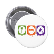Eat Sleep Run Track Pin