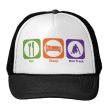 Eat Sleep Run Track Trucker Hat