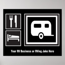 Eat Sleep RV Print