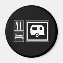 Eat. Sleep. RV! Refrigerator Magnets