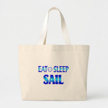 Eat Sleep Sail Canvas Bag