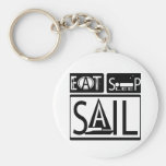 Eat Sleep Sail Keychain 3
