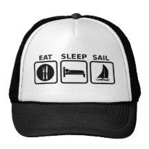 Eat Sleep Sail Mesh Hat