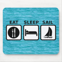 Eat Sleep Sail Mouse Pads