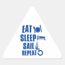 Eat sleep Sail Sticker