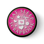 Eat Sleep  Scrapbook Buttons