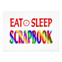 Eat Sleep Scrapbook Invitation