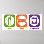 Eat Sleep Scrapbook Poster