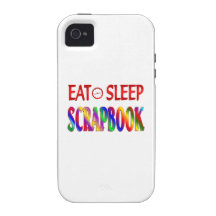 Eat Sleep Scrapbook Vibe iPhone 4 Cases