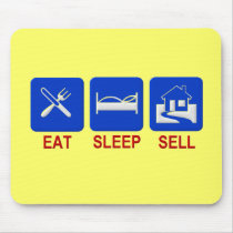 Eat Sleep Sell Clear Mouse Mat
