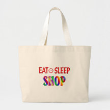 Eat Sleep Shop Bag
