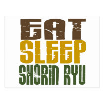 Eat Sleep Shorin Ryu 1 postcards
