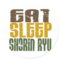 Eat Sleep Shorin Ryu 1 stickers