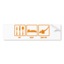 Eat Sleep Shot Put Bumper Stickers