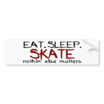 Eat Sleep Skate Bumper Sticker