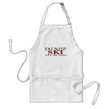 Eat Sleep Ski Aprons
