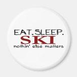 Eat Sleep Ski Magnet