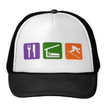 Eat Sleep Skiing Trucker Hat