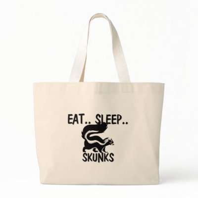 Eat Sleep SKUNKS Bag by AnimalShirts