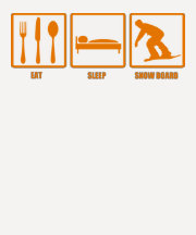 Eat Sleep Snow Board Tshirt