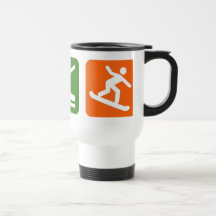 Eat Sleep Snowboarding Mugs