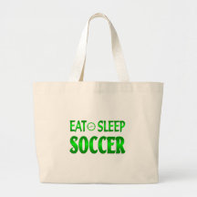 Eat Sleep Soccer Canvas Bag