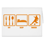 Eat Sleep Soccer Cards