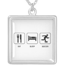 Eat Sleep Soccer Custom Jewelry