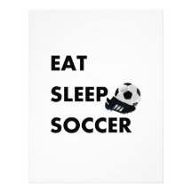 Eat Sleep Soccer Customized Letterhead