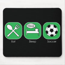Eat Sleep Soccer Mouse Mats