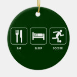 Eat Sleep Soccer Ornament