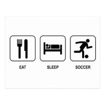 Eat Sleep Soccer Post Cards