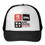 Eat Sleep Solitare Hats