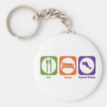 Eat Sleep Speed Skate Key Chain