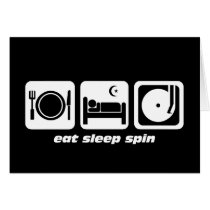 Eat sleep spin cards